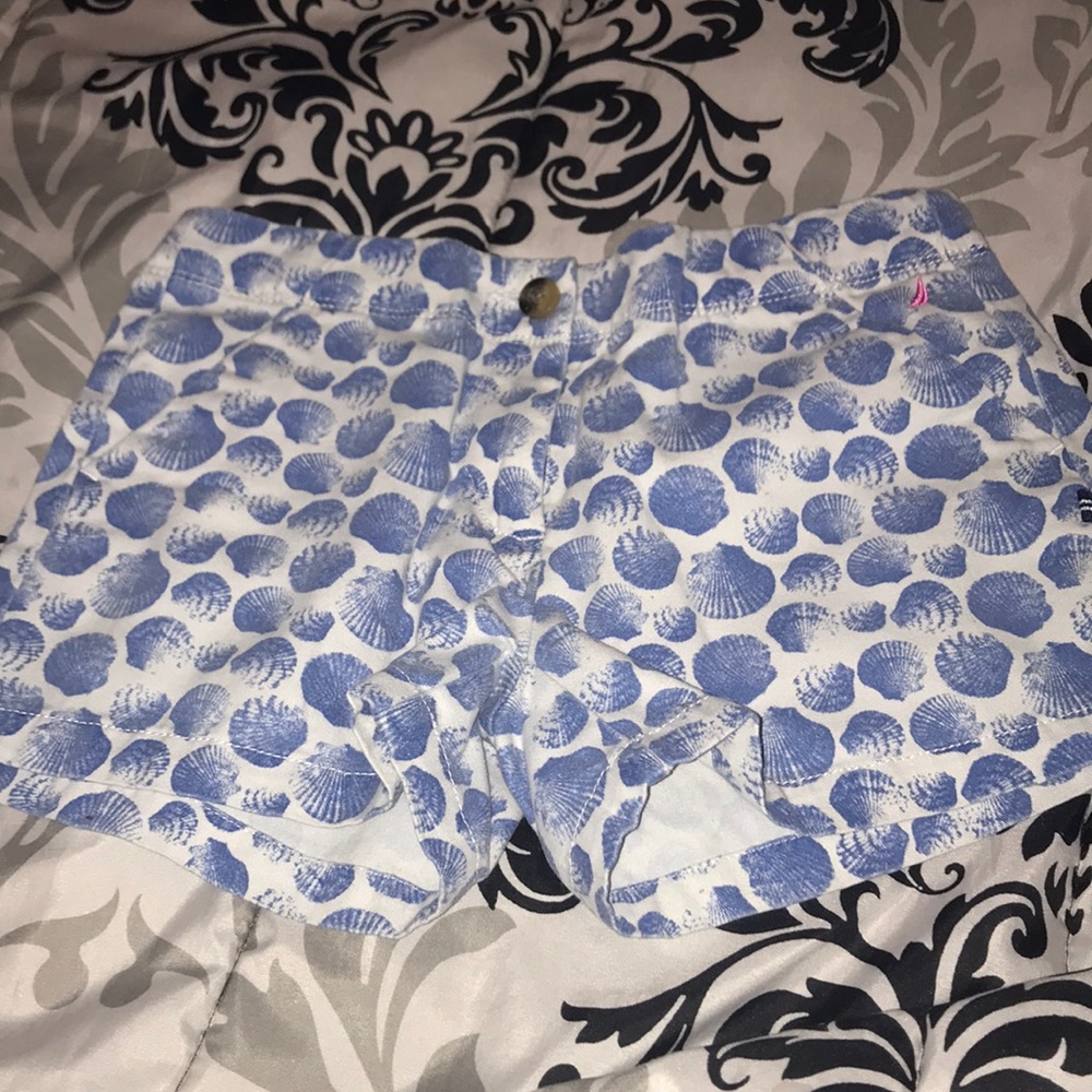 Nautical blue shell shorts